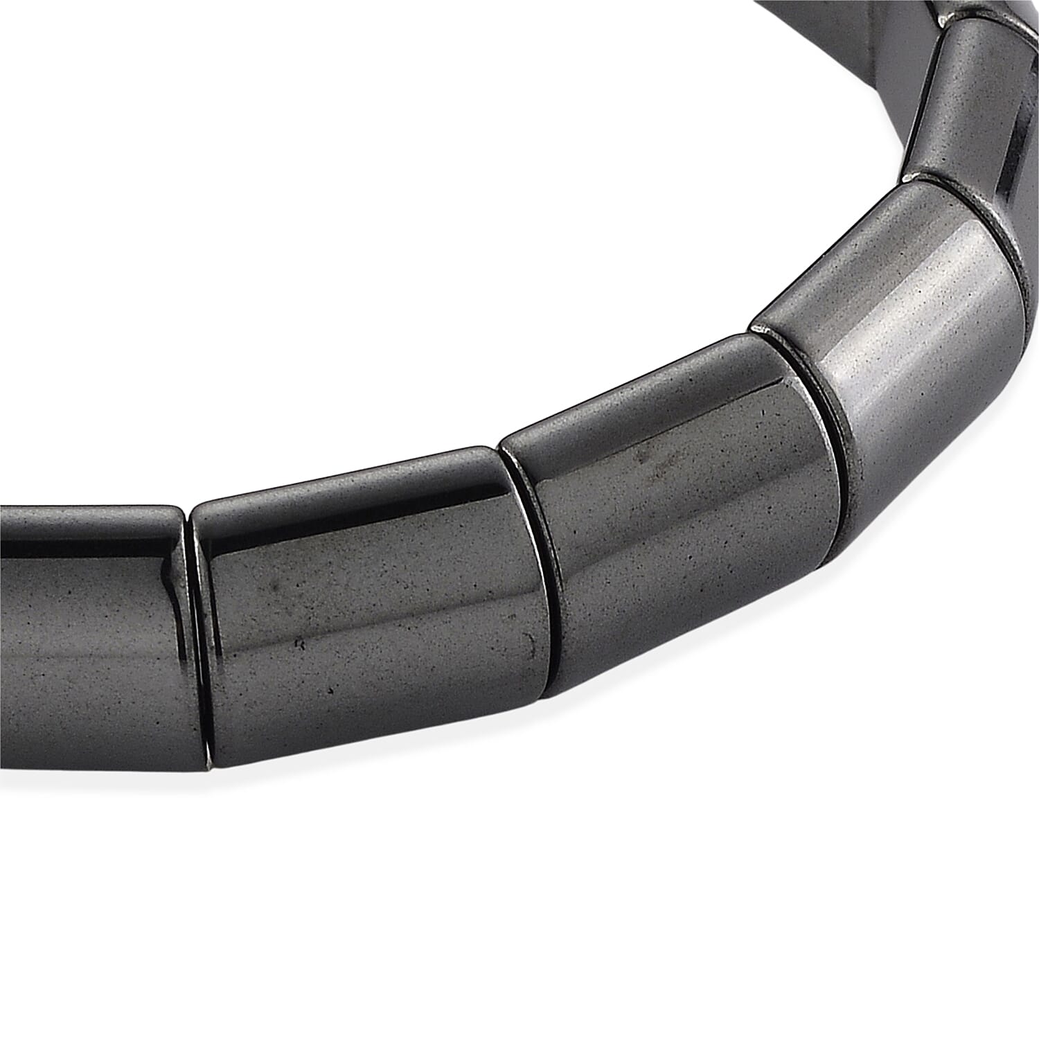 Hematite 145.00 ctw Stretch Bracelet (6.5-7In)