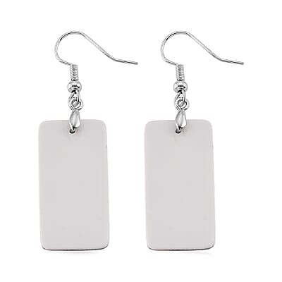 Abalone Shell Earrings in Silvertone