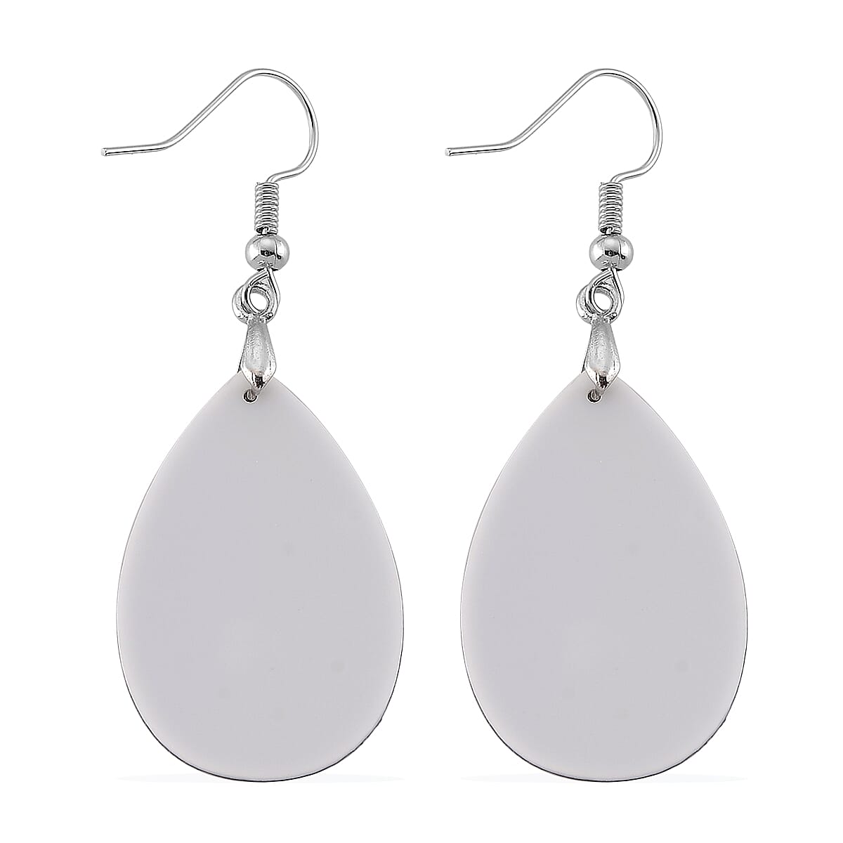 Abalone Shell Earrings in Silvertone
