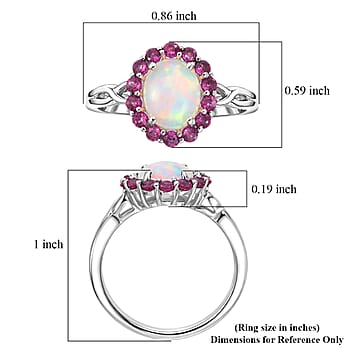 Ethiopian Welo Opal & Ember Garnet / 5 - Product card gallery slide 2 (10178501673273)