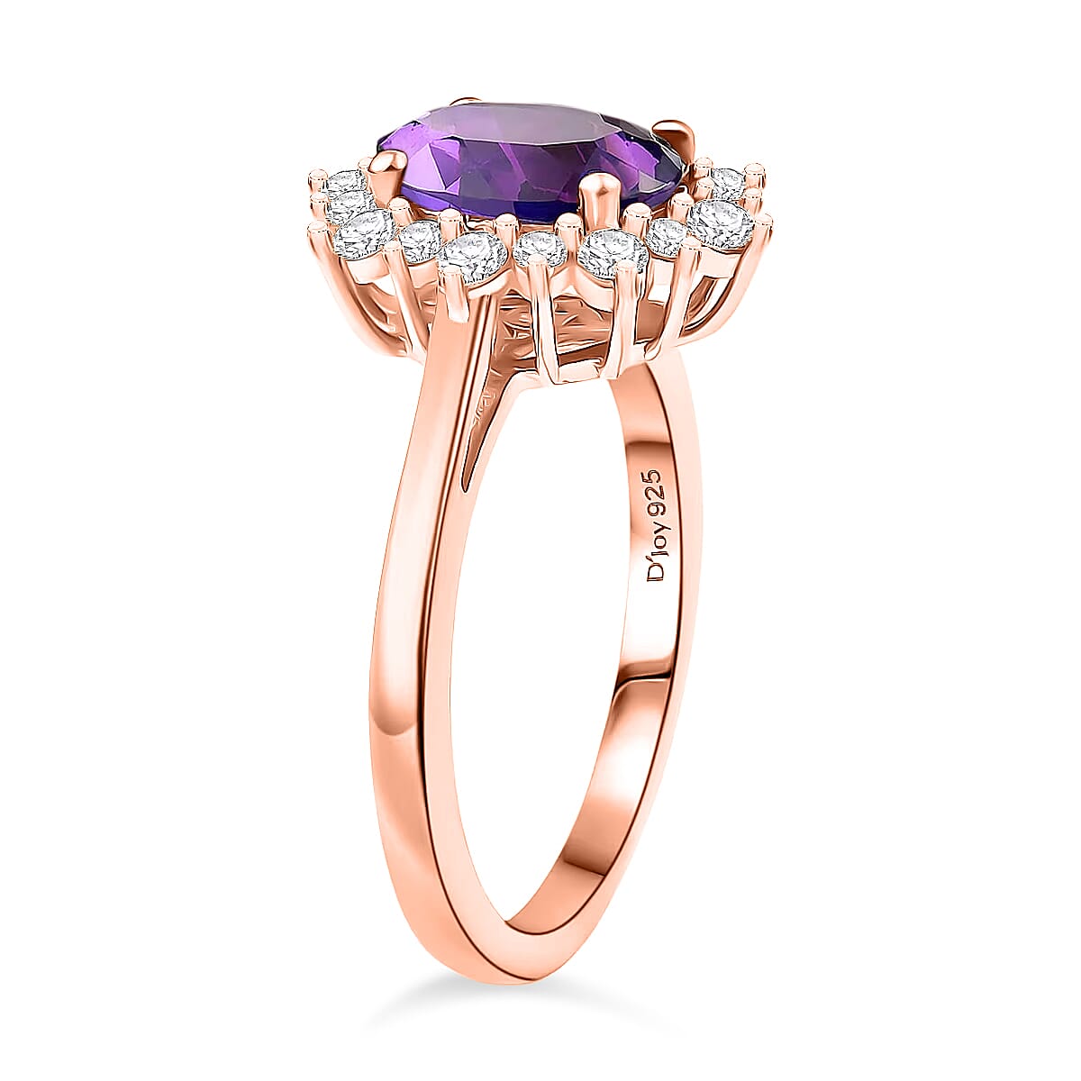Amethyst / Rose Gold Over Sterling Silver / 10 - Product card gallery slide 4 (10182330286393)