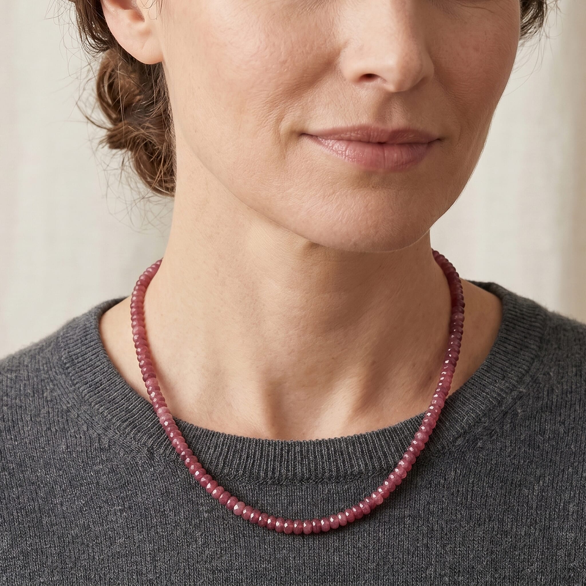 D'Joy Blush Tourmaline 31.00 ctw Beaded Necklace (18-20 Inches) in 18K Vermeil Yellow Gold Over Sterling Silver