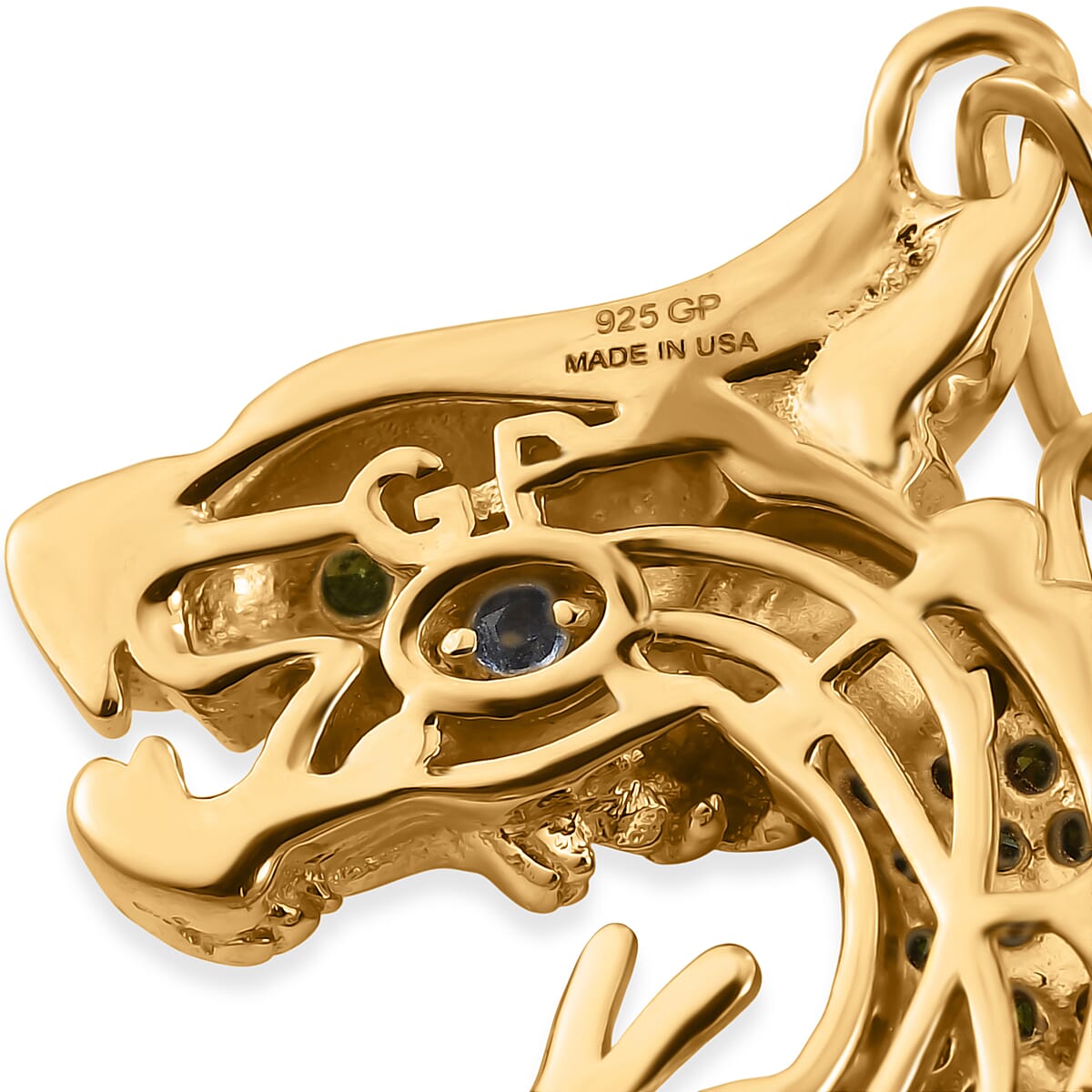 GP Green Diamond IR 0.90 ctw Bracelet in 18K Vermeil Yellow Gold Sterling Silver (7.25 In) image number 4