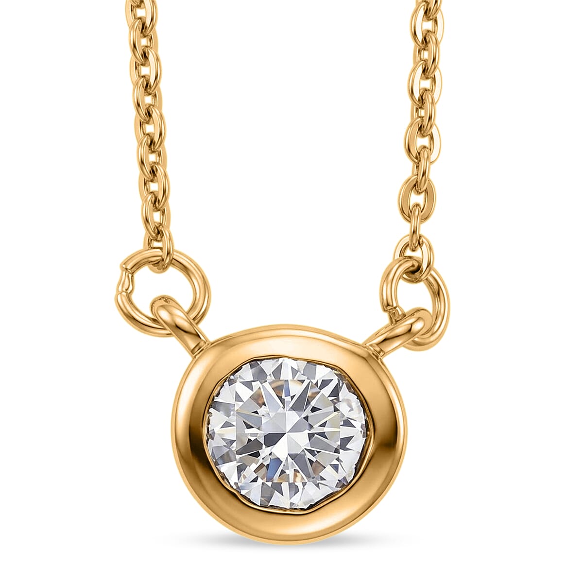 D'Joy Premium Mangoro Aquamarine 0.85 ctw Necklace in Rhodium Over Sterling Silver 18-20 Inches