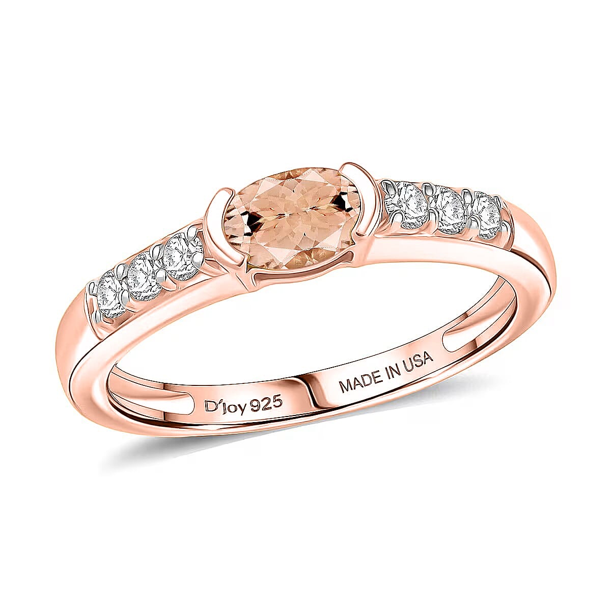Pink Morganite / Rose Gold Over Sterling Silver / 10 - Product card gallery slide 1 (10178502328633)