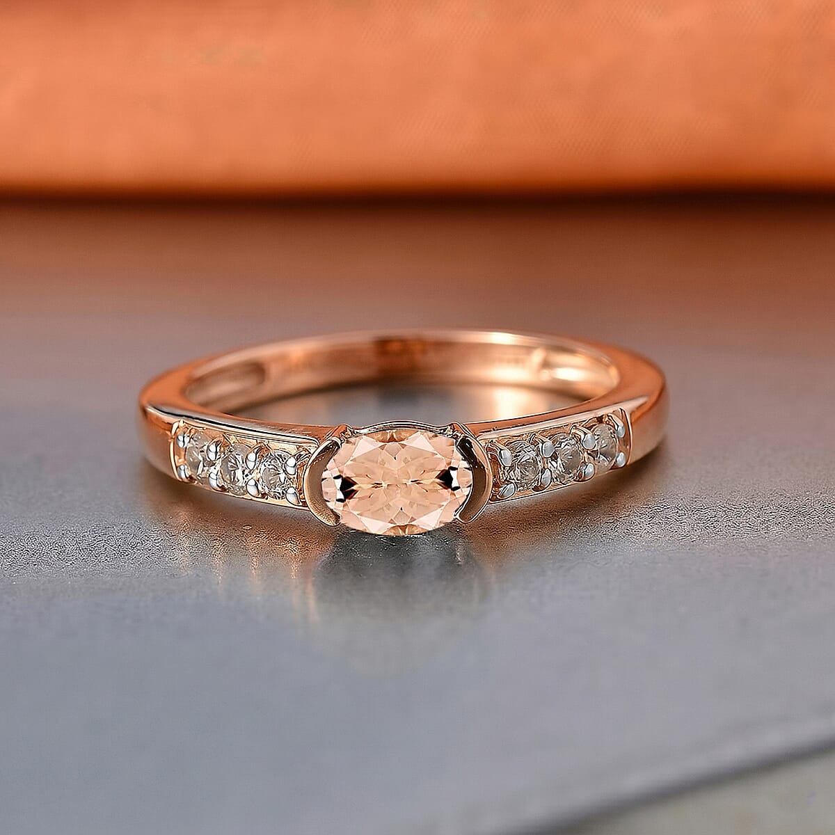 Pink Morganite / Rose Gold Over Sterling Silver / 10 - Product card gallery slide 2 (10178502328633)