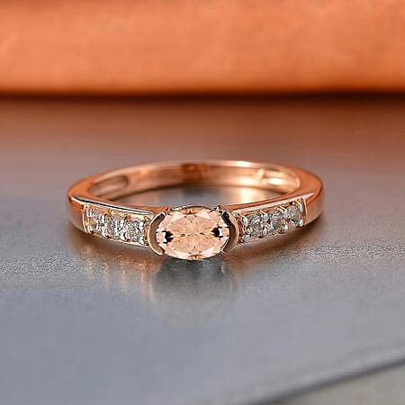 Pink Morganite / Rose Gold Over Sterling Silver / 10 - Product card gallery slide 2 (10178502328633)