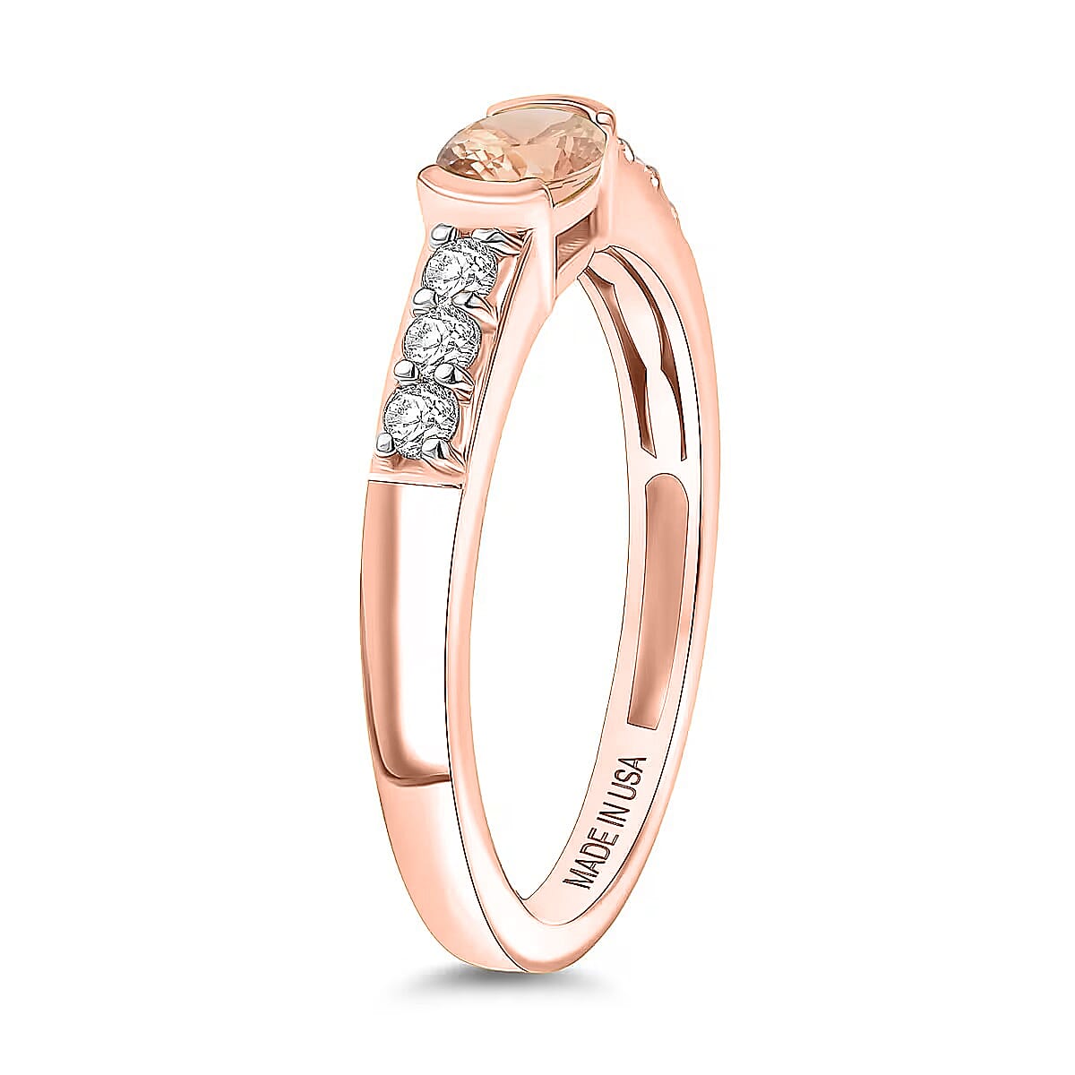 Pink Morganite / Rose Gold Over Sterling Silver / 10 - Product card gallery slide 4 (10178502328633)
