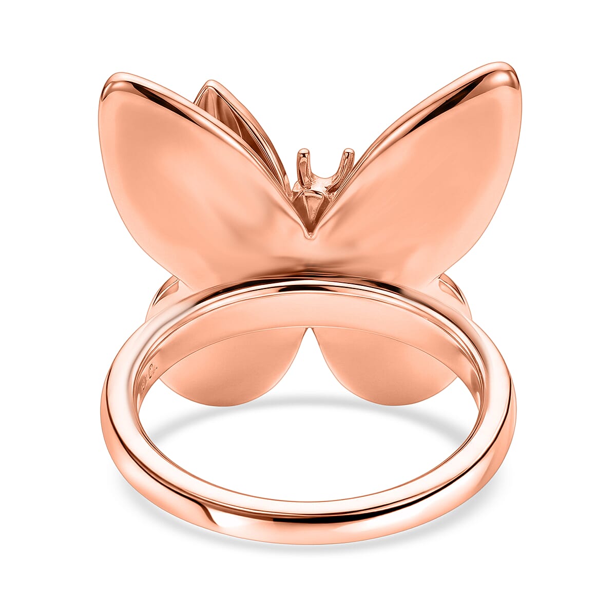 EverTrue Butterfly Ring in 14K RG Over Copper (Size 10.0) image number 4