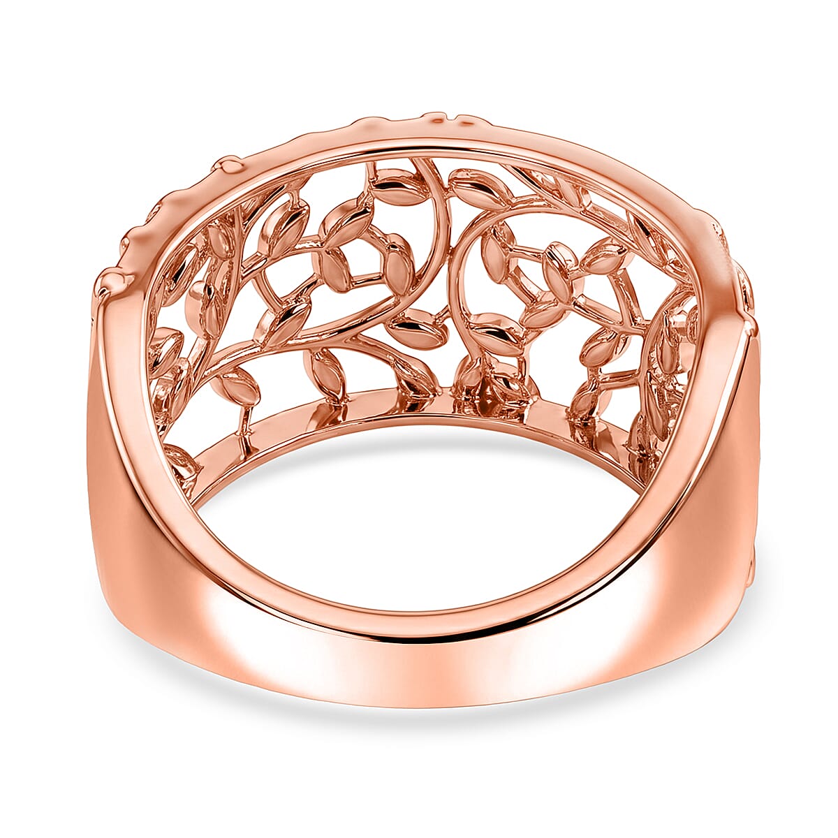 EverTrue Spring Vine Ring in 14K RG Over Copper (Size 10.0) image number 4