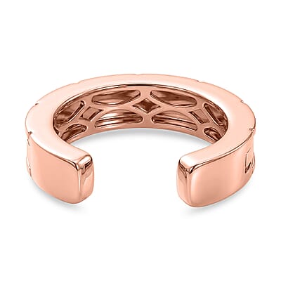 EverTrue Architectural Link Open Edge Ring in 14K RG Over Copper with Magnet (Size 5.0)