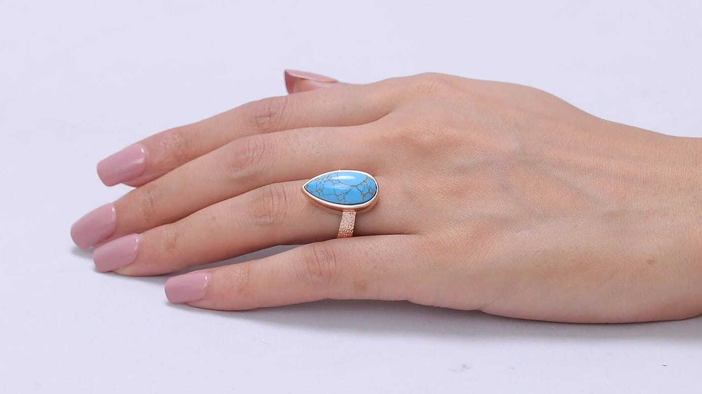 EverTrue Red Onyx Solitaire Ring in 14K RG Over Copper (Size 10.0) 8.75 ctw