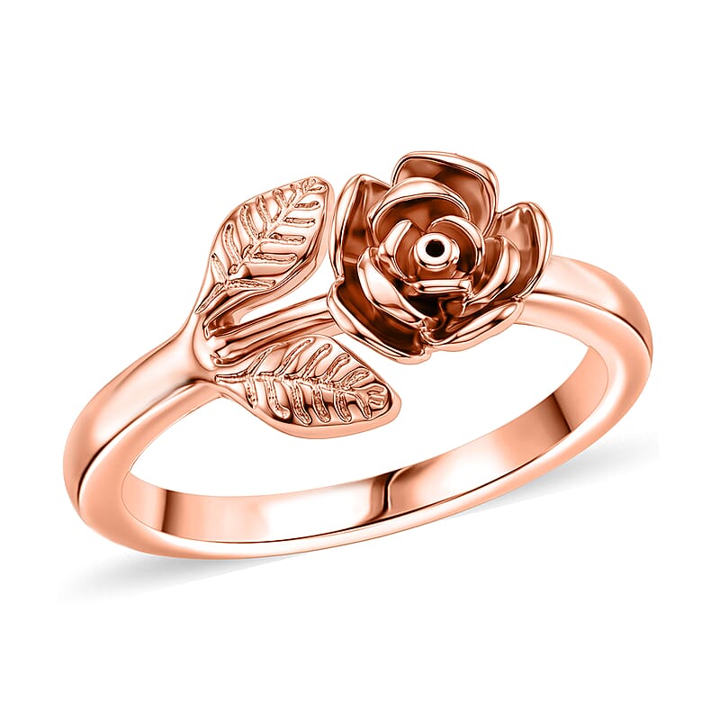 EverTrue Rose Ring in 14K RG Over Copper (Size 6.0)
