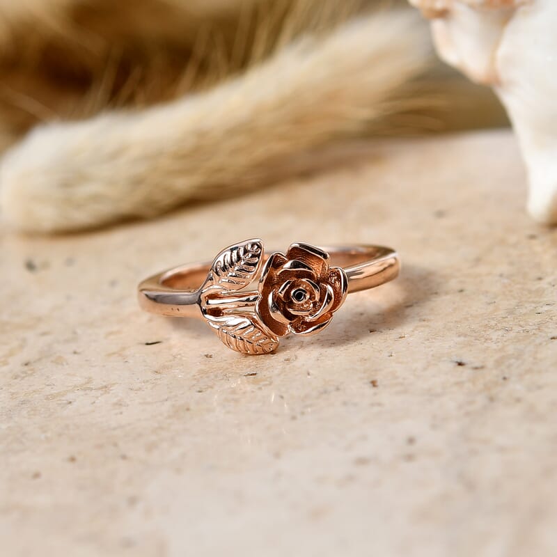 EverTrue Rose Ring in 14K RG Over Copper (Size 6.0)