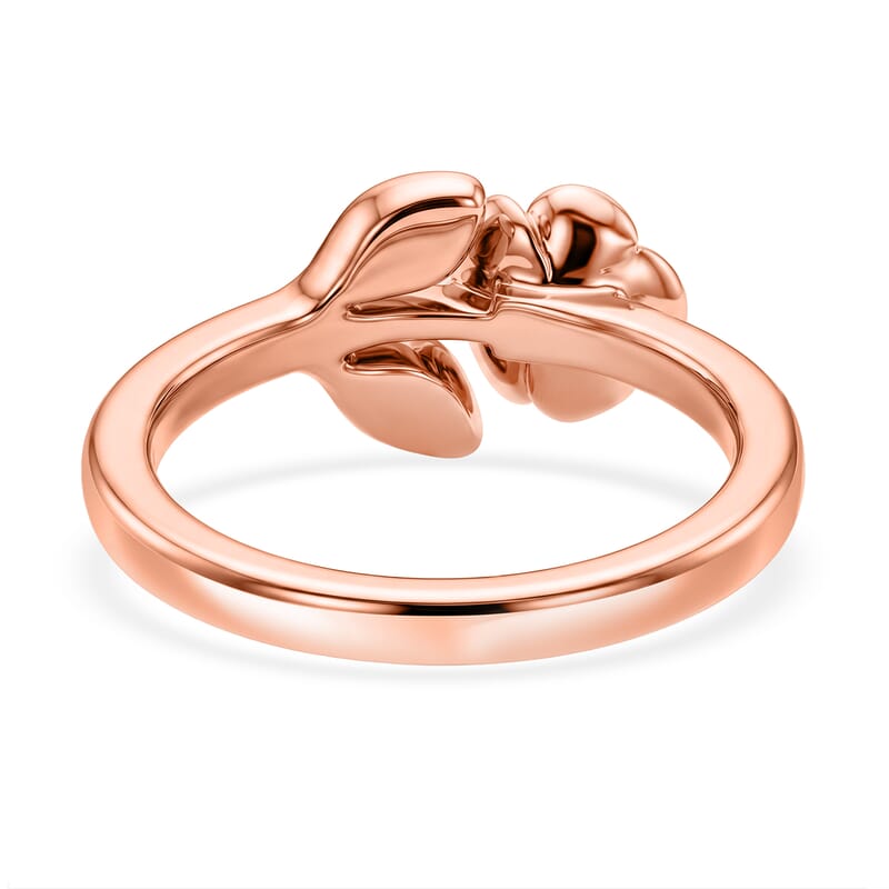 EverTrue Rose Ring in 14K RG Over Copper (Size 6.0)