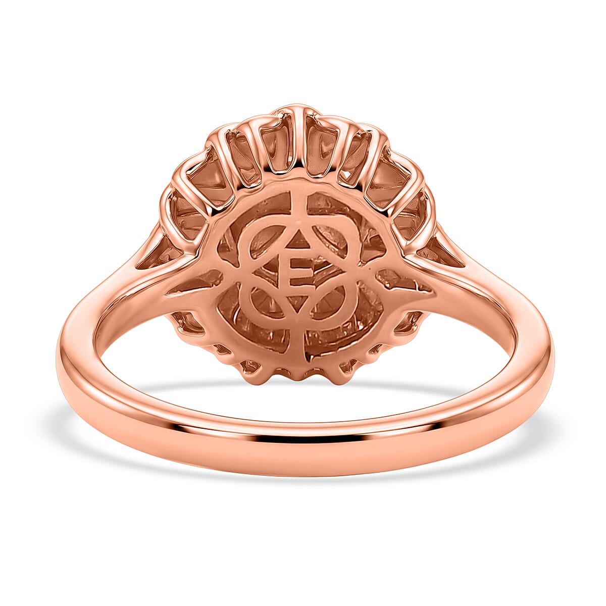 EverTrue Sunflower Ring in 14K RG Over Copper (Size 5.0)