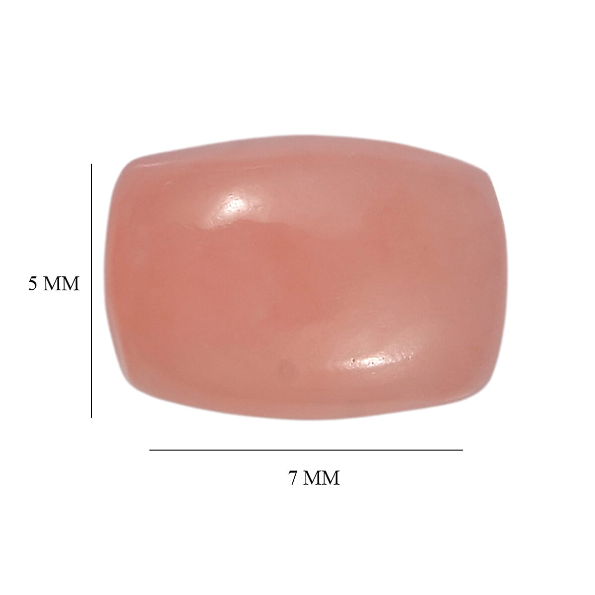 Premium Peruvian Pink Opal Set of 4 (Cush 7x5 mm) 2.76 ctw