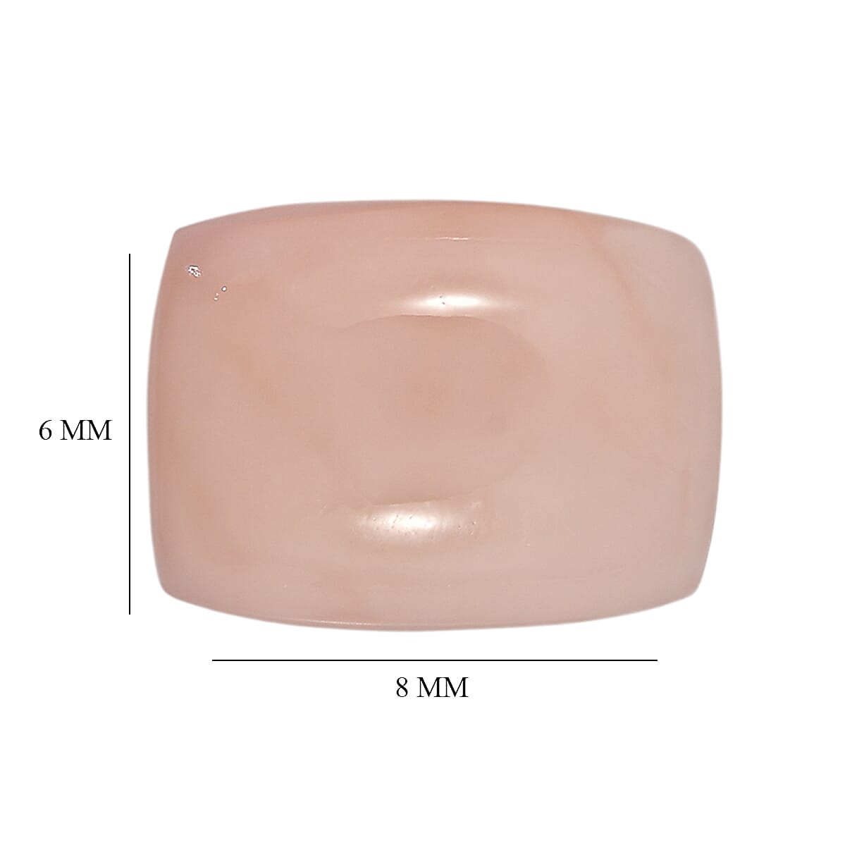 Peruvian Pink Opal Set of 2 (Cush 8x6 mm) 2.26 ctw