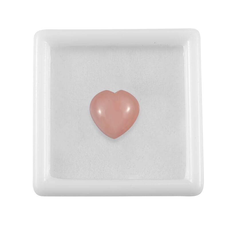 Premium Peruvian Pink Opal (Hrt 12 mm) 4.22 ctw