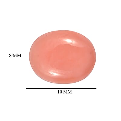 Peruvian Pink Opal Set of 2 (Ovl 10x8 mm) 3.32 ctw