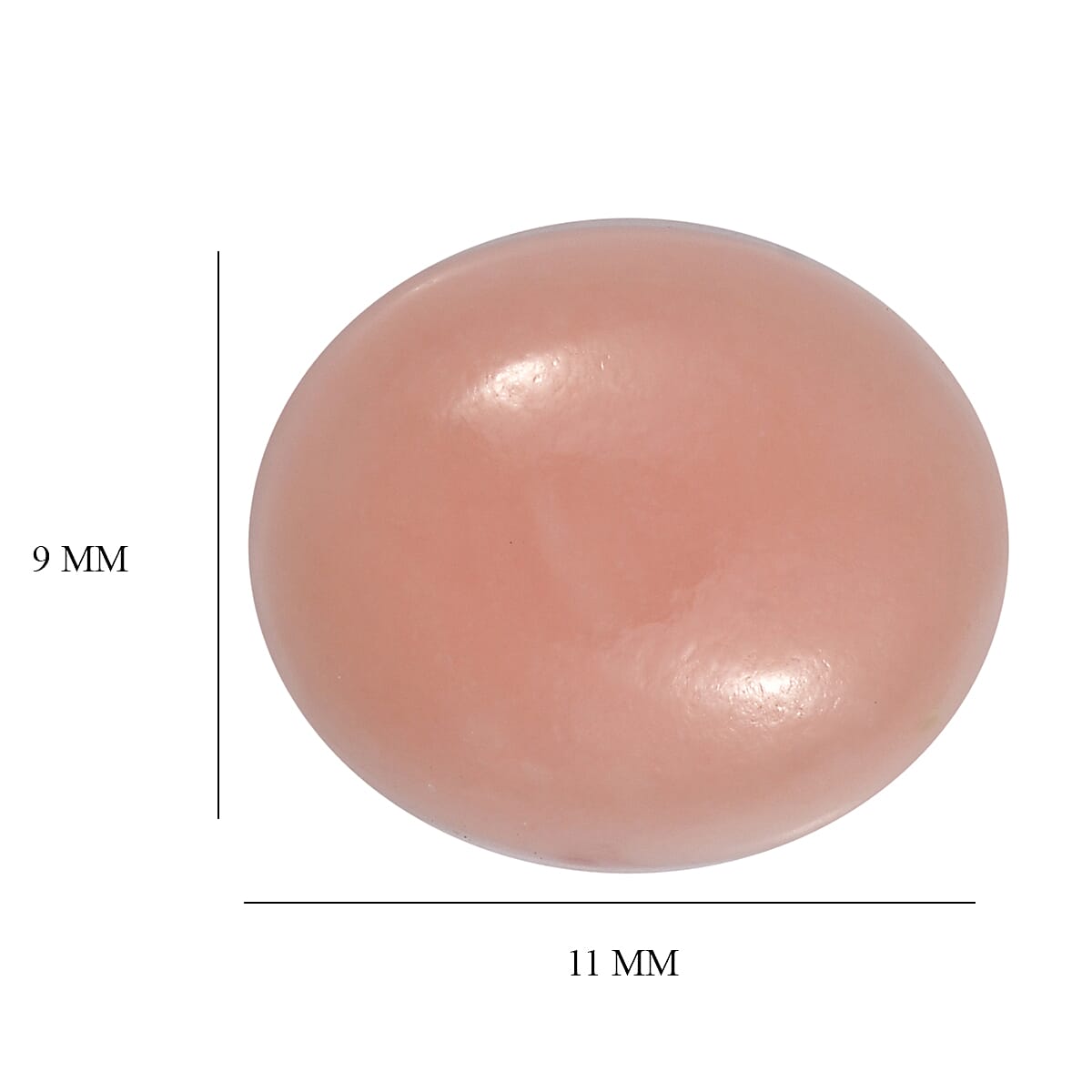 Peruvian Pink Opal (Ovl 11x9 mm) 2.01 ctw