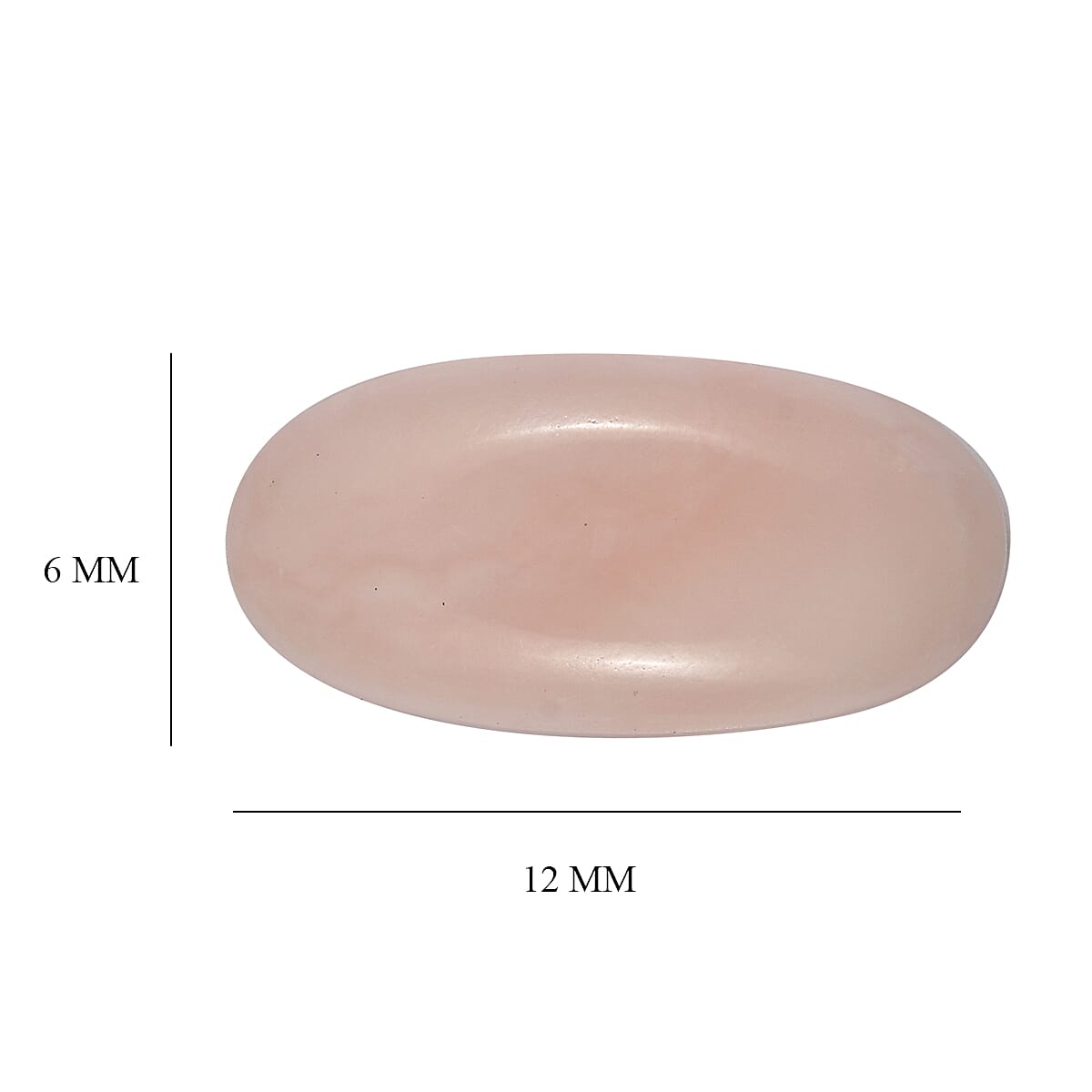 Peruvian Pink Opal (Ovl 12x6 mm) 1.25 ctw