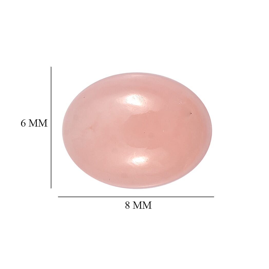 Peruvian Pink Opal Set of 3 (Ovl 8x6 mm) 3.07 ctw