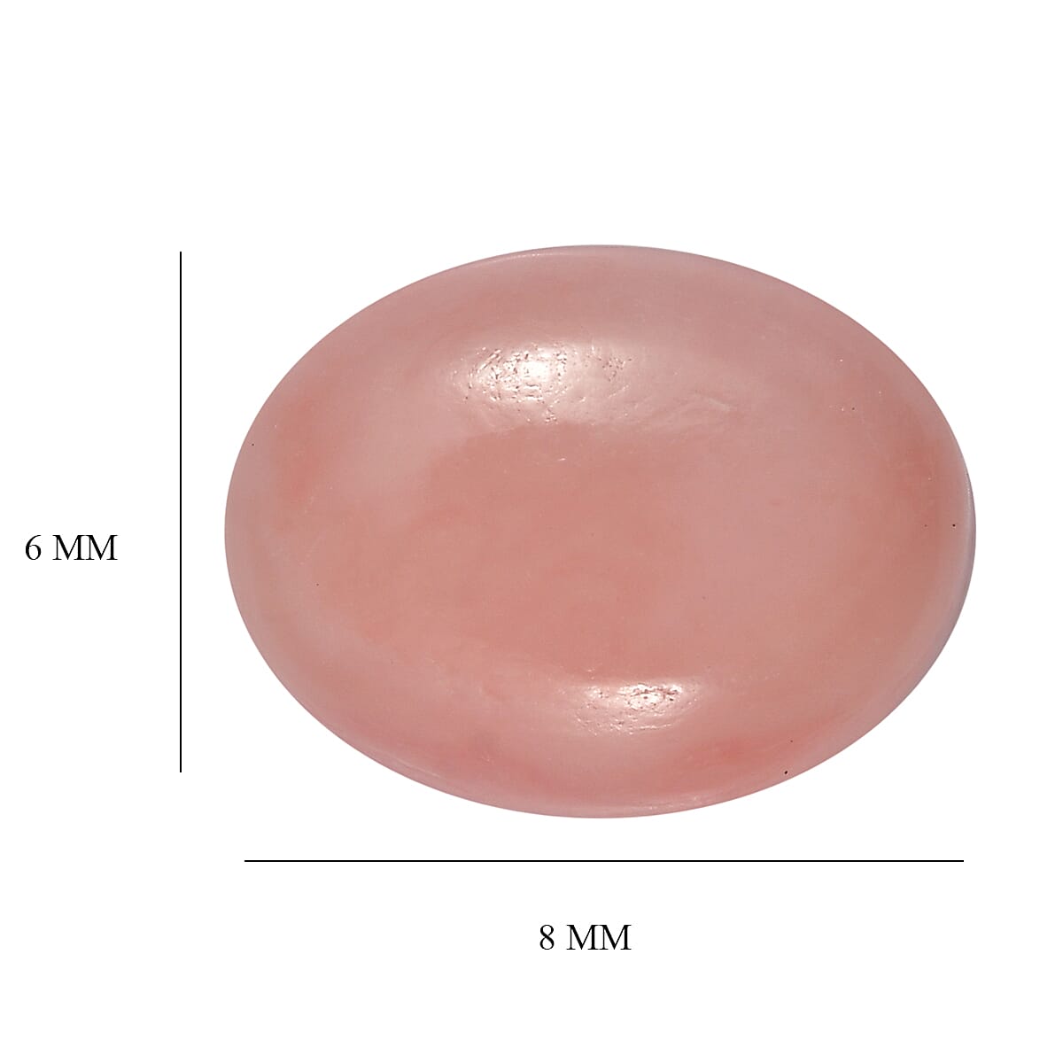 Premium Peruvian Pink Opal (Ovl 8x6 mm) 0.80 ctw