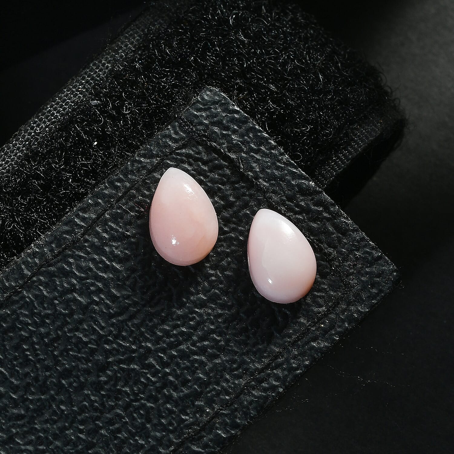 Peruvian Pink Opal Set of 2 (Pear 9x6 mm) 2.23 ctw