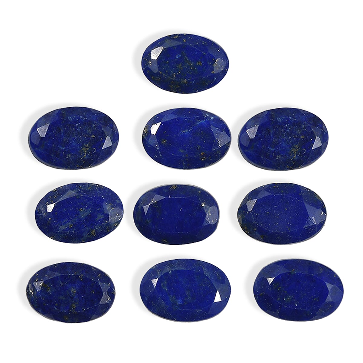 Lapis Lazuli Set of 10 (Ovl 6x4 mm) 3.83 ctw