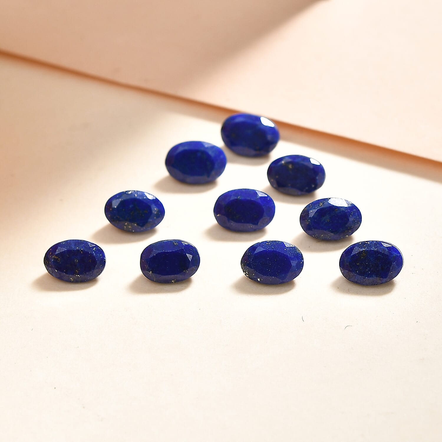 Lapis Lazuli Set of 10 (Ovl 6x4 mm) 3.83 ctw