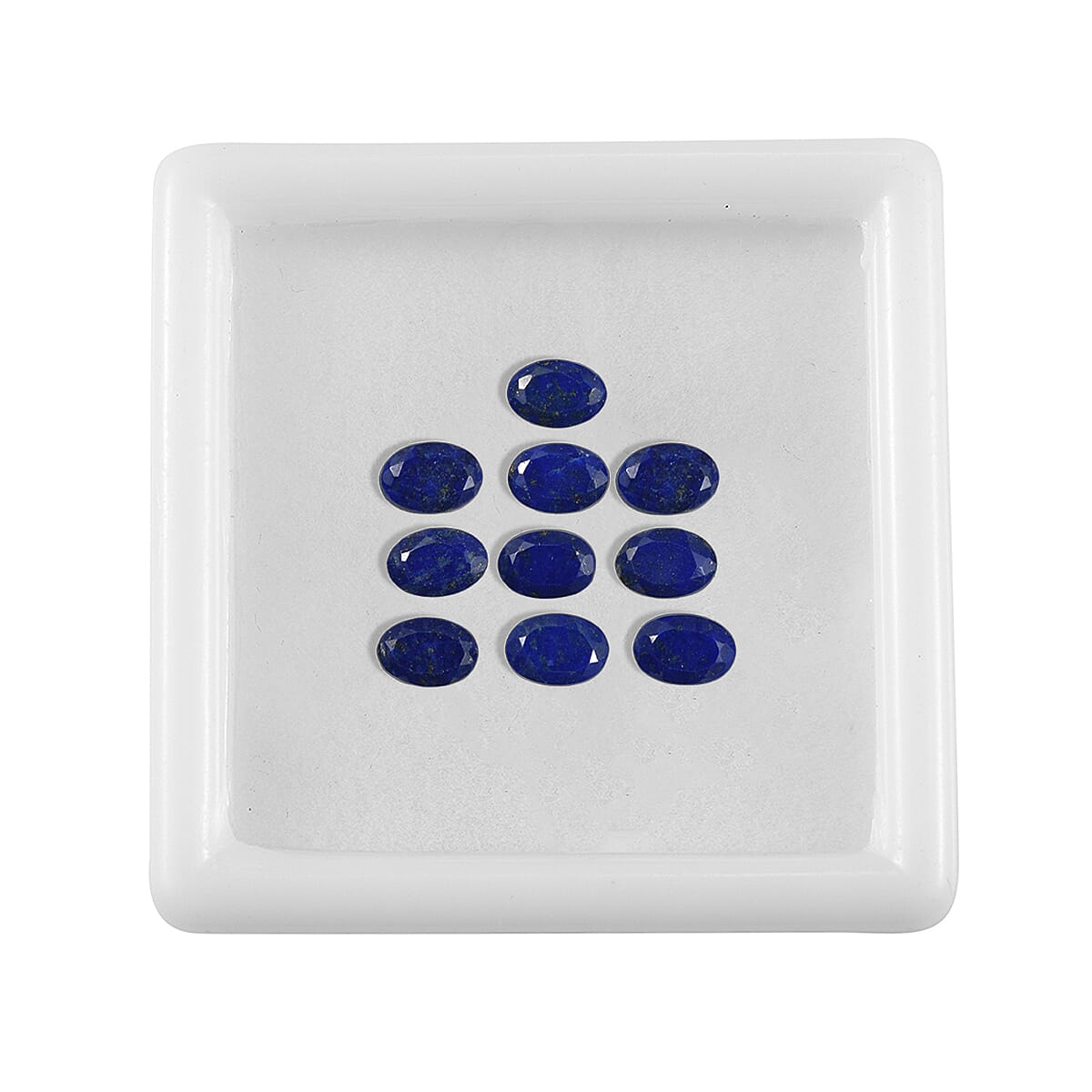 Lapis Lazuli Set of 10 (Ovl 6x4 mm) 3.83 ctw
