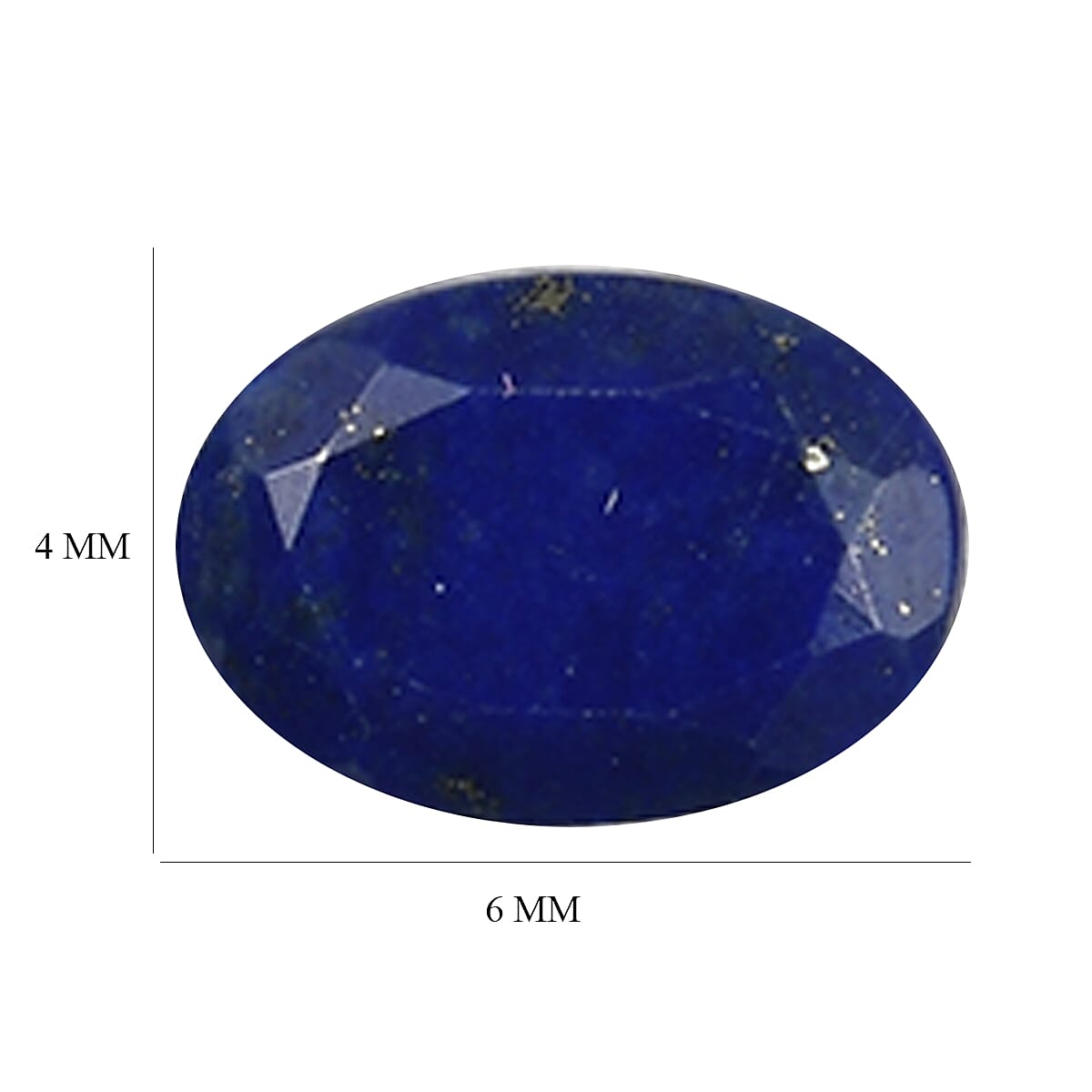 Lapis Lazuli Set of 10 (Ovl 6x4 mm) 3.83 ctw