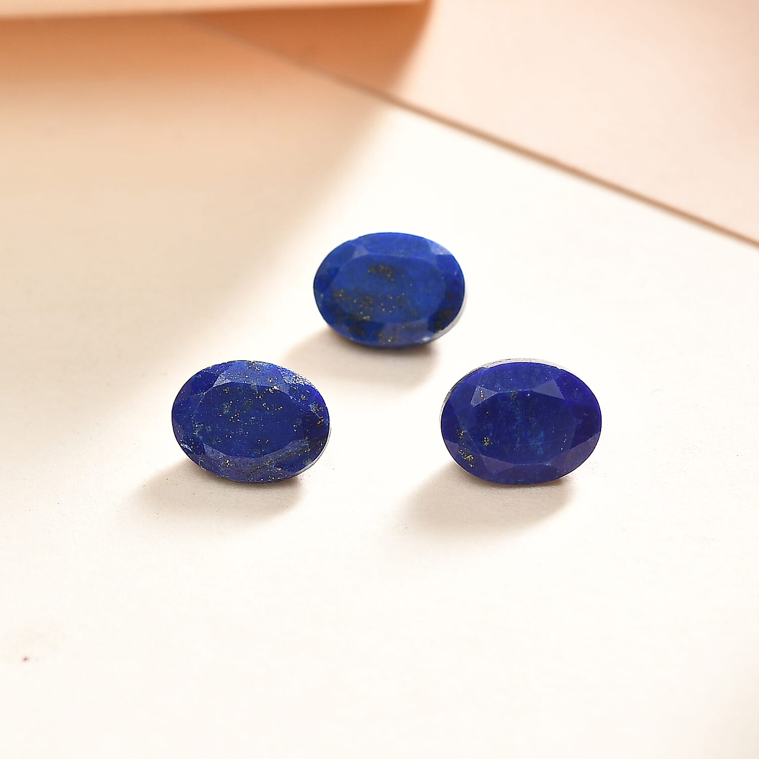 Lapis Lazuli Set of 3 (Ovl 8x6 mm) 3.28 ctw