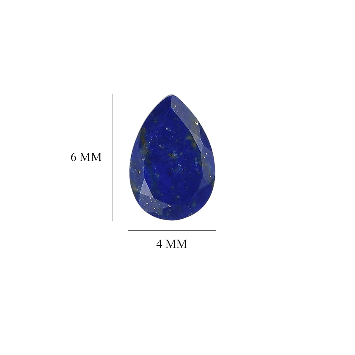 Lapis Lazuli Set of 3 (Pear 6x4 mm) 0.90 ctw