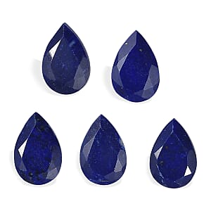 Lapis Lazuli Set of 5 (Pear 9x6 mm) 5.41 ctw