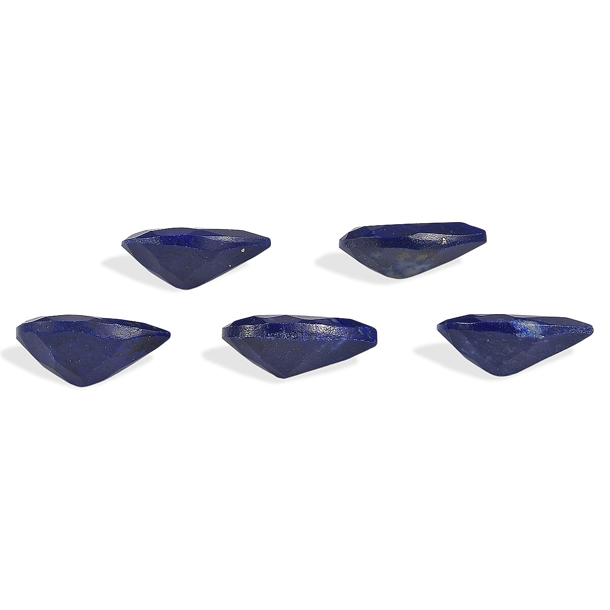 Lapis Lazuli Set of 5 (Pear 9x6 mm) 5.41 ctw image number 2