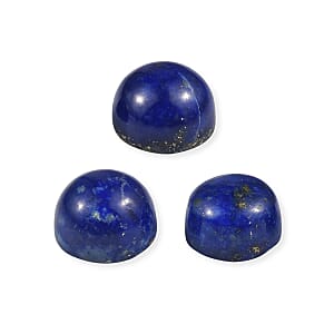 Premium Lapis Lazuli Set of 3 (Rnd 5 mm) 1.79 ctw
