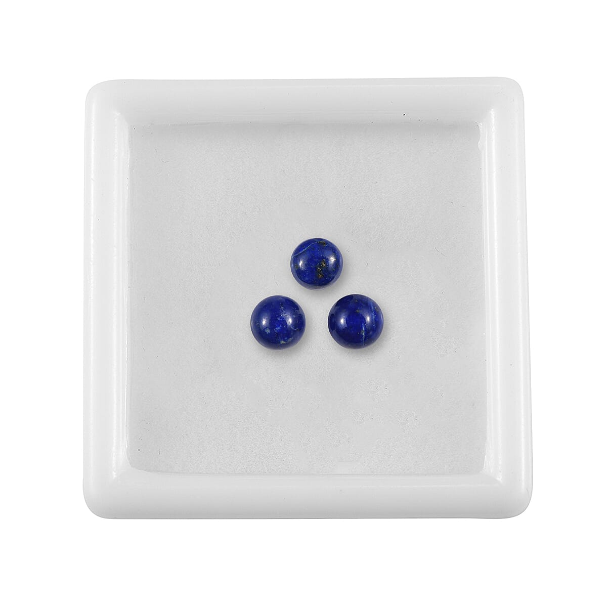 Premium Lapis Lazuli Set of 3 (Rnd 5 mm) 1.79 ctw