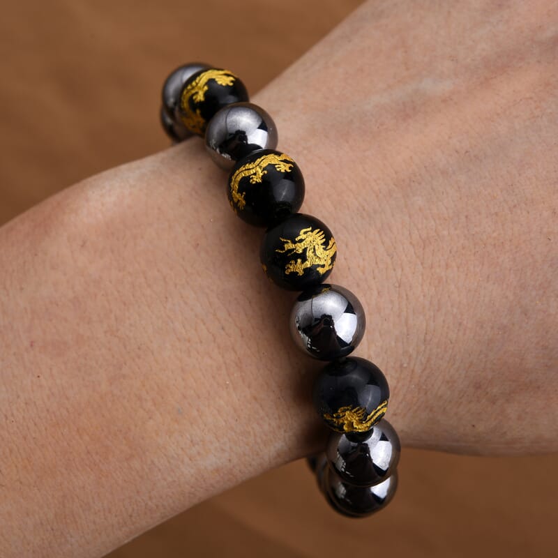 Blue Tigers Eye ,  Terahertz  Stone Bracelet 150.00 150.00 ctw