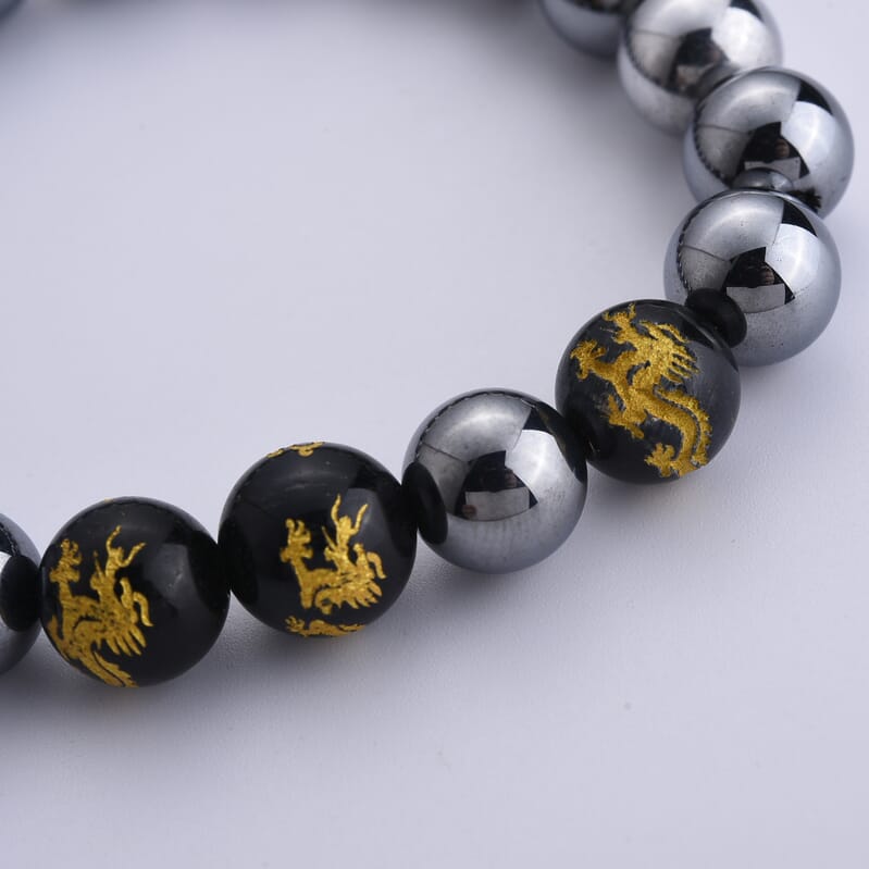 Blue Tigers Eye ,  Terahertz  Stone Bracelet 150.00 150.00 ctw