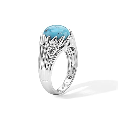 EverTrue Empyrean Blue Turquoise 2.75 ctw Ring in Platinum Bond (Size 8.0)