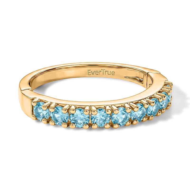 EverTrue Apatite 1.20 ctw Ring in 18K YG Plated (Size 7.0)