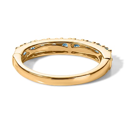 EverTrue Apatite 1.20 ctw Ring in 18K YG Plated (Size 7.0)