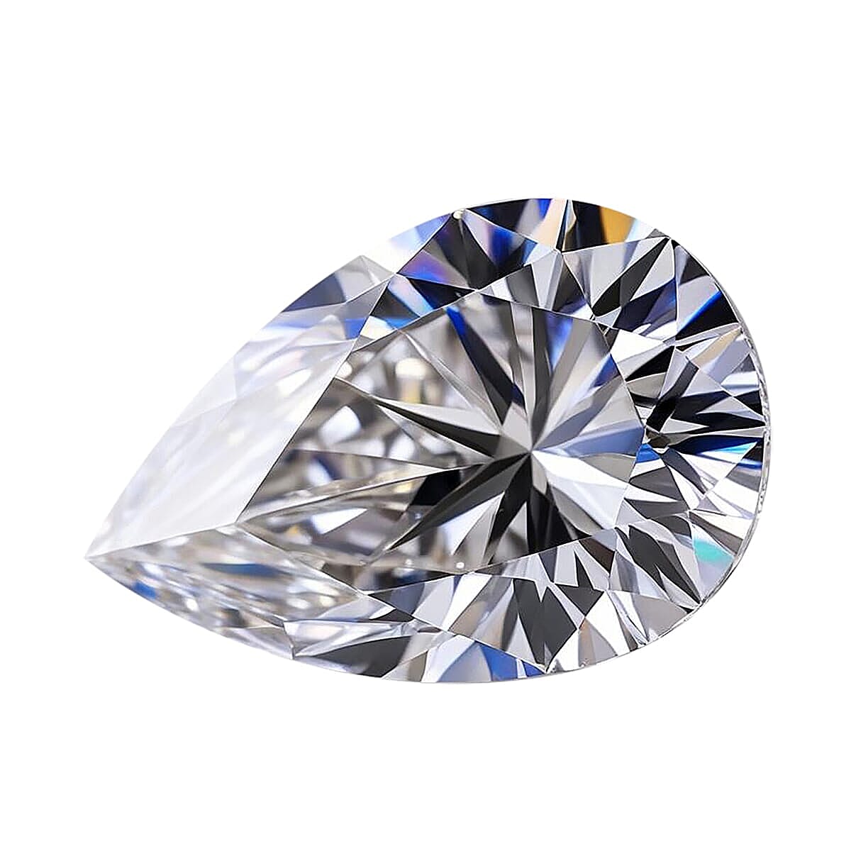 Luxuriant Lab Grown Diamond (Pear) (D, VVS2) 3.03 ctw