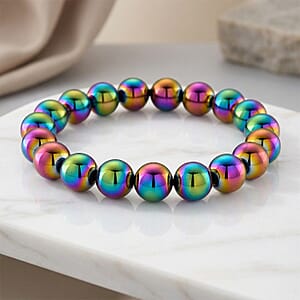 Rainbow Color Terahertz 120.00 ctw Stretch Bracelet