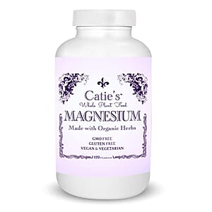 Catie's Whole Plant Food Magnesium Capsule (120 Capsules) Made in US