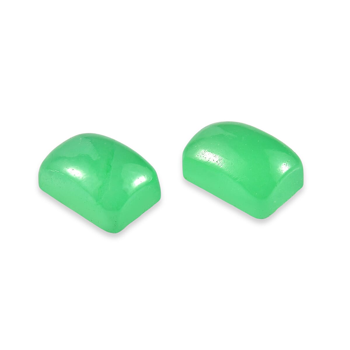 Green Jade (D) Set of 2 (Oct 6x4 mm) 1.49 ctw