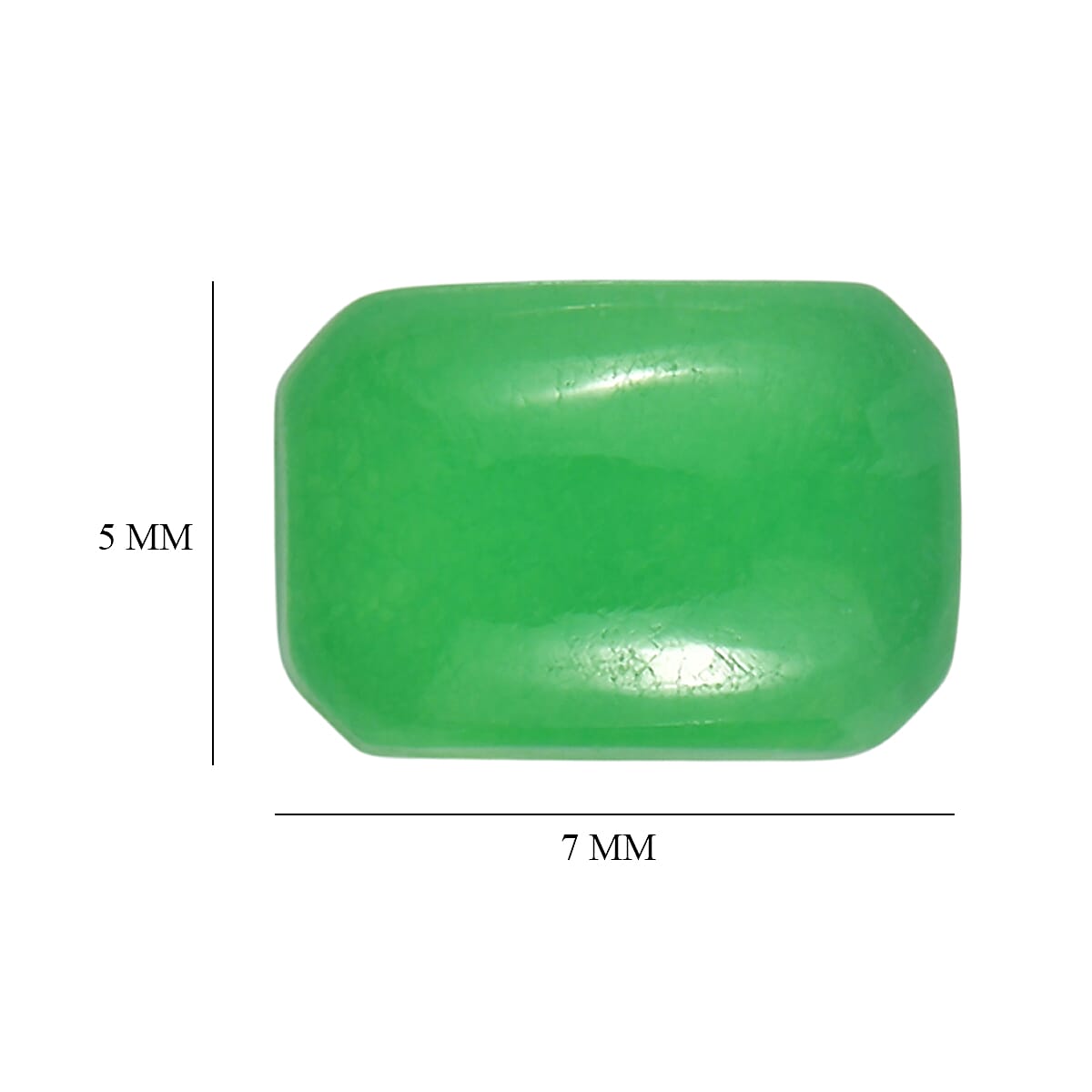 Green Jade (D) Set of 2 (Oct 7x5 mm) 2.07 ctw