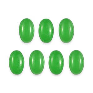 Green Jade (D) Set of 7 (Ovl 5x3 mm) 2.65 ctw